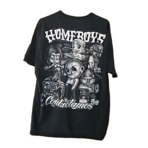 HOMEBOYS CONTROLAMOS CHOLO PITBULL BULLDOG HOMIES CITY T-SHIRT XL Y2K Vintage
